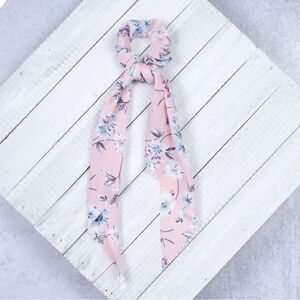 5/$25 Floral Pink SCARF SCRUNCHY